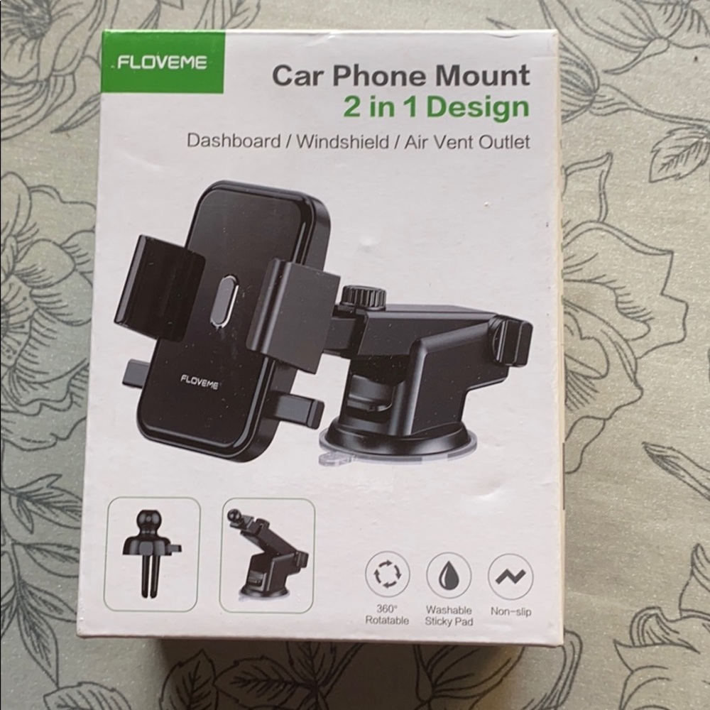FLOVENT 2n1 Car Phone Mount